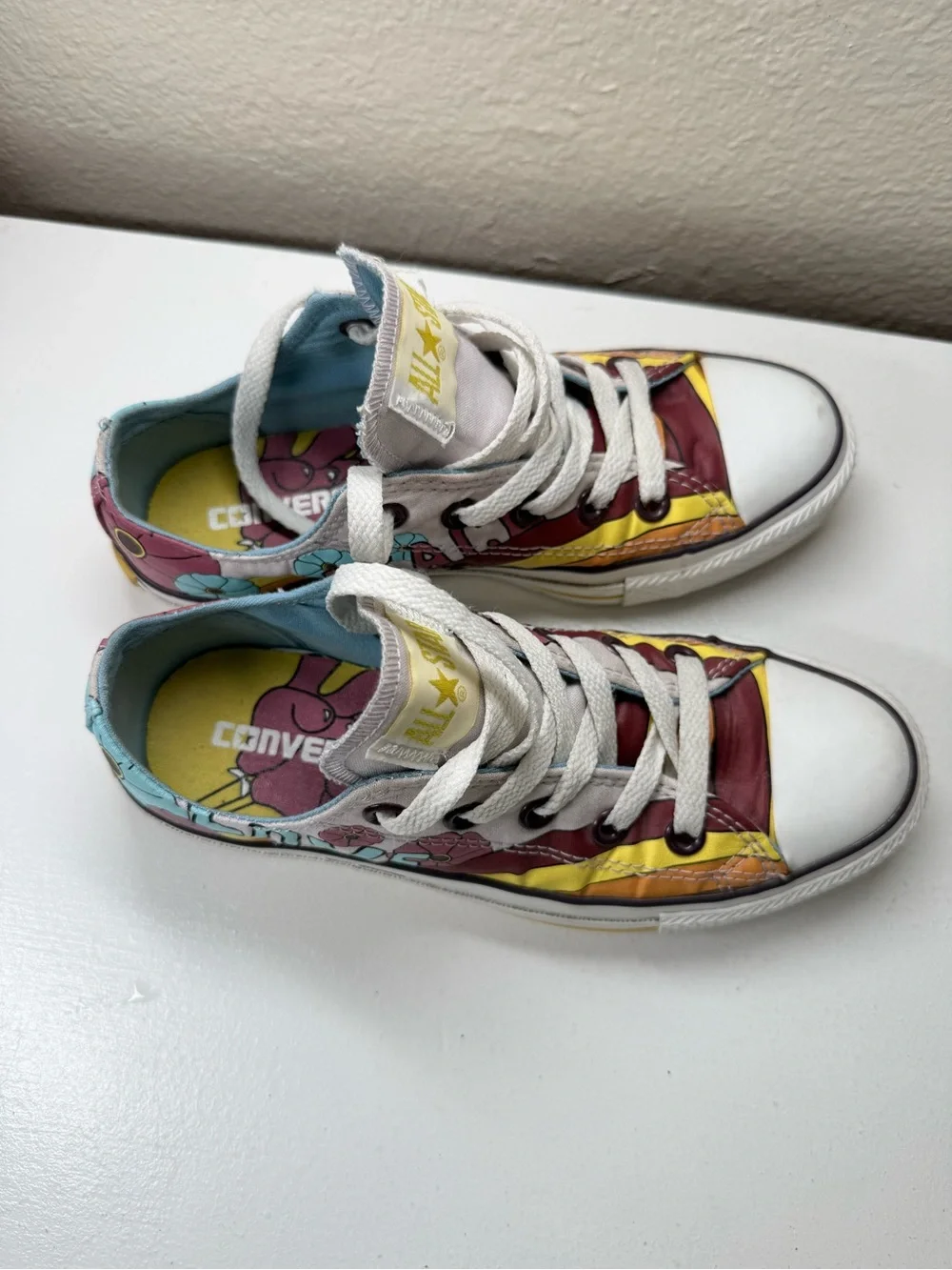 Converse Kids Low Top Sneakers - White, Blue, Yellow, Pink, Maroon